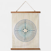 Heilig Geometriesymbool - Chartres Labyrint 1 Hangend Wandkleed (Voorkant)