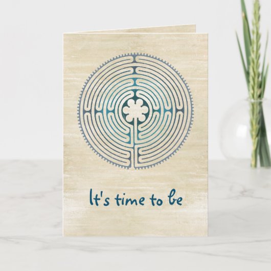 Heilig Geometriesymbool - Chartres Labyrint 1 Kaart (Voorkant)