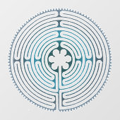 Heilig Geometriesymbool - Chartres Labyrint 1 Raamsticker (Vel)