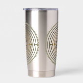 Heilig Geometriesymbool - Chartres Labyrint 4 Geïsoleerde Drinkbeker (Rechts)