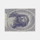 Heilig gezicht van Jezus Fleece Deken (Voorkant (Horizontaal))
