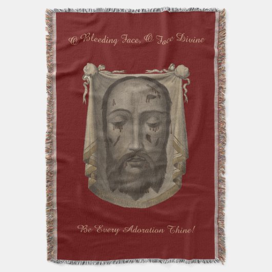 Heilig gezicht van Jezus Throw Blanket Deken (Voorkant Verticaal)