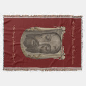 Heilig gezicht van Jezus Throw Blanket Deken (Voorkant)