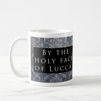 Heilig gezicht van Lucca! Patroon zwart Koffiemok