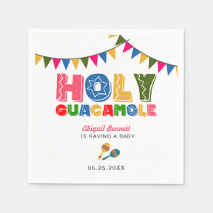 Heilig Guacamole Fiesta Baby shower Cute Colorful Servet