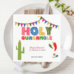 Heilig Guacamole Fiesta Baby shower Cute Colorful Servet