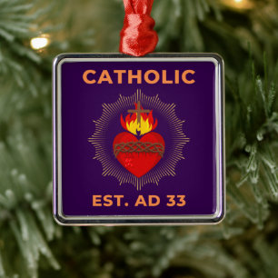 Heilig Hart 33 Katholiek Ornament
