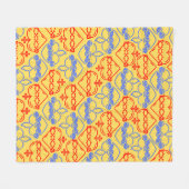 Heilig Hart en Onbevlekt Hart Fleece Deken (Voorkant (Horizontaal))