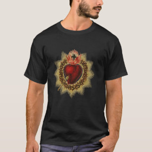 Heilig hart in de doornenkroon t-shirt