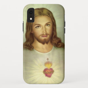 Heilig Hart Jesus Divine Mercy Katholieke Religie iPhone XR Hoesje