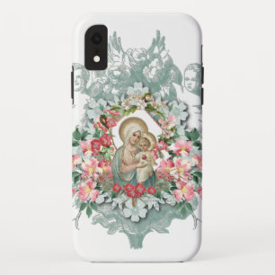 Heilig hart Jezus Maagd Mary Religieuze iPhone XR Hoesje