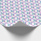 Heilig Hart Multicolor Witte Achtergrond Religieus Cadeaupapier (Hoek)