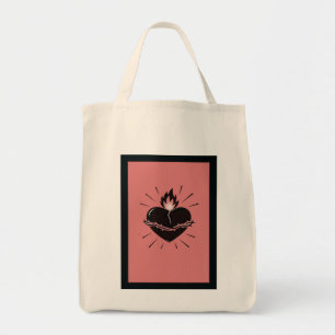 Heilig Hart Opnieuw Vormgegeven – Minimalistische Tote Bag