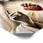 Heilig hart van Christus Poster (Hoek)