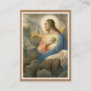 Heilig Hart van de Kaart Notre Dame Visitekaartje