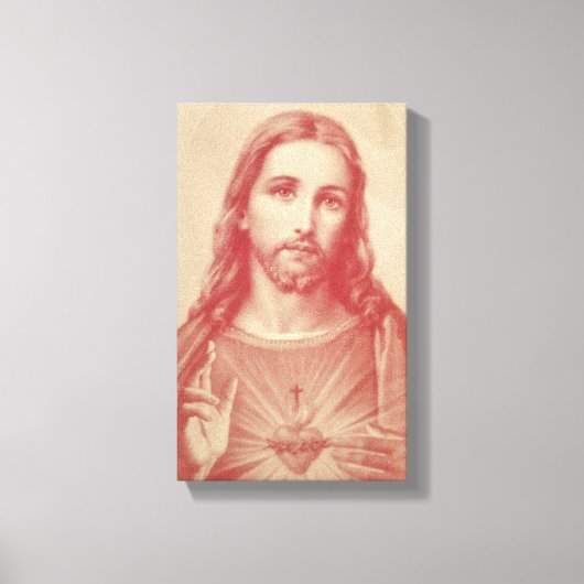Heilig Hart van Jesus Wrapped Canvas (Voorkant)