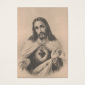 Heilig hart van Jezus belooft St. Margaret Mary Visitekaartje (Voorkant)