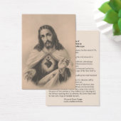Heilig hart van Jezus belooft St. Margaret Mary Visitekaartje (Bureau)