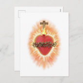 Heilig hart van Jezus Briefkaart (Voorkant / Achterkant)