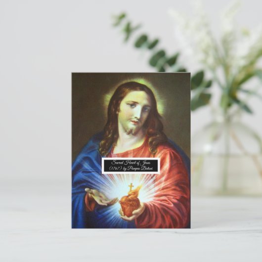 Heilig hart van Jezus Briefkaart (Staand voorkant)