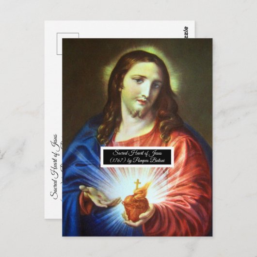 Heilig hart van Jezus Briefkaart (Voorkant / Achterkant)