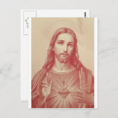  heilig hart van Jezus Briefkaart (Voorkant / Achterkant)