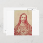  heilig hart van Jezus Briefkaart (Voorkant / Achterkant)