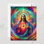 Heilig hart van Jezus Briefkaart (Voorkant / Achterkant)