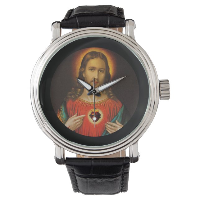 Heilig hart van Jezus c1899 Horloge (Voorkant)