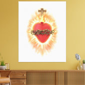 Heilig hart van Jezus Canvas Afdruk (Insitu (Woonkamer))