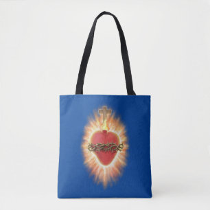 Heilig hart van Jezus Canvas tas