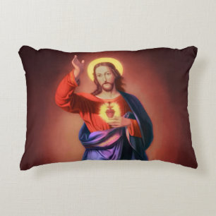 Heilig hart van Jezus Christus Accent Kussen