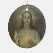 Heilig hart van Jezus Enthronement Keramisch Ornament (Links)