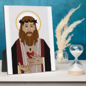 Heilig hart van Jezus Fotoplaat (Zijkant)