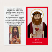 Heilig Hart van Jezus gebed Visitekaartjes (Buitenkant ongevouwen)