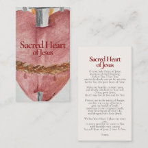 Heilig Hart van Jezus Heilige kaart - Consecratie