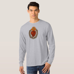 Heilig Hart van Jezus Heren T-shirt met lange mouw