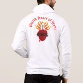 Heilig hart van Jezus Hoodie (Achterkant)