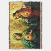 Heilig hart van Jezus & Immaculate Mary Blanket Deken (Voorkant Verticaal)