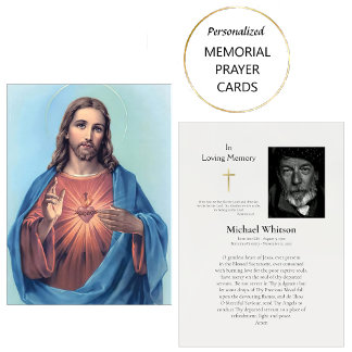 Heilig Hart van Jezus Katholieke Begrafenis Kaart Plaatskaartje