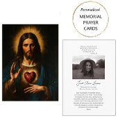 Heilig Hart van Jezus Katholieke Begrafenis Kaart Plaatskaartje