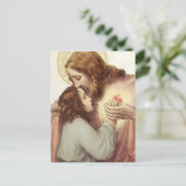 Heilig hart van Jezus Kind Religieus Briefkaart (Staand voorkant)
