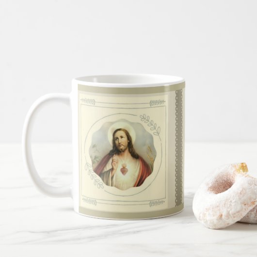 Heilig hart van Jezus Koffiemok (Met donut)
