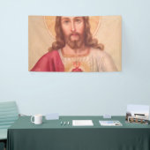 Heilig hart van Jezus  kunst Spandoek (Beurs)