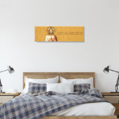 Heilig Hart van Jezus met Bijbelvers Canvas Afdruk (Insitu (Slaapkamer))