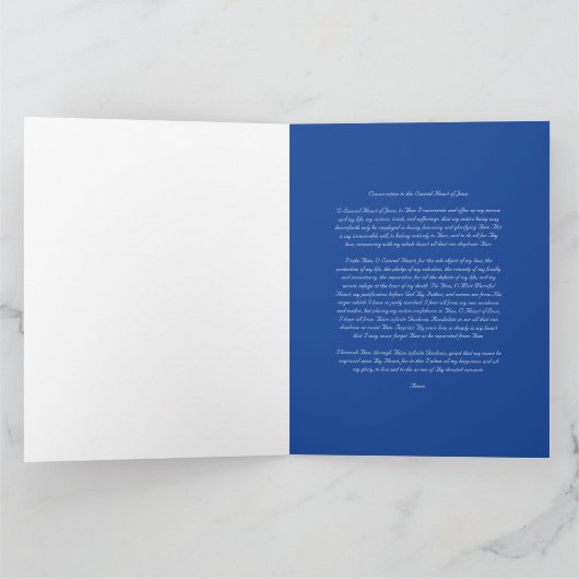 Heilig Hart van Jezus met Consecratiegebed Bedankkaart (Binnen)