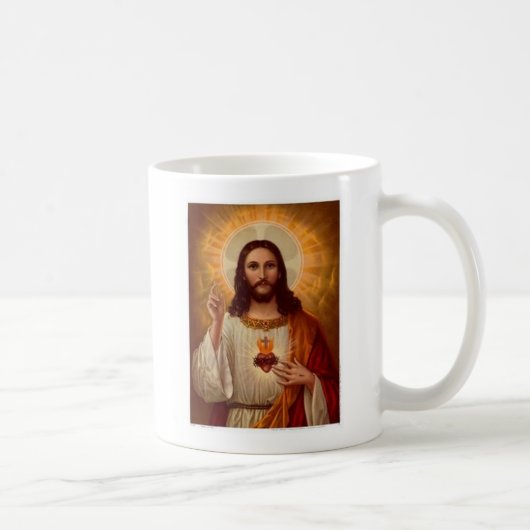 Heilig hart van Jezus met gebed Koffiemok (Rechts)
