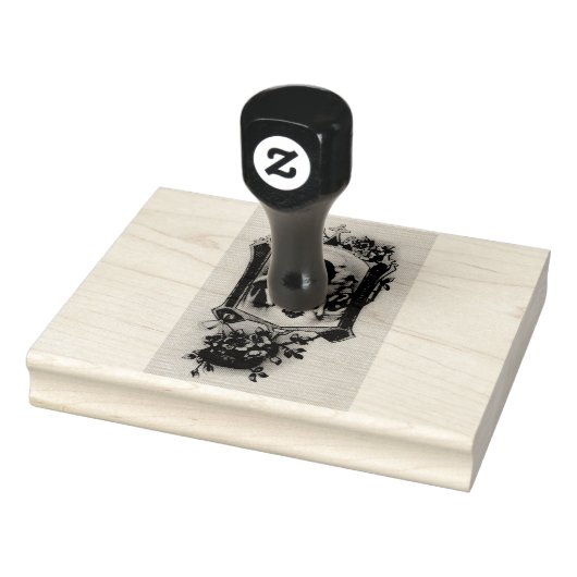 Heilig hart van Jezus met lamsvlees Rubberstempel (Stempel)