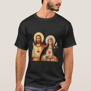 Heilig Hart van Jezus Onbevlekt Hart van Maria (TW T-shirt