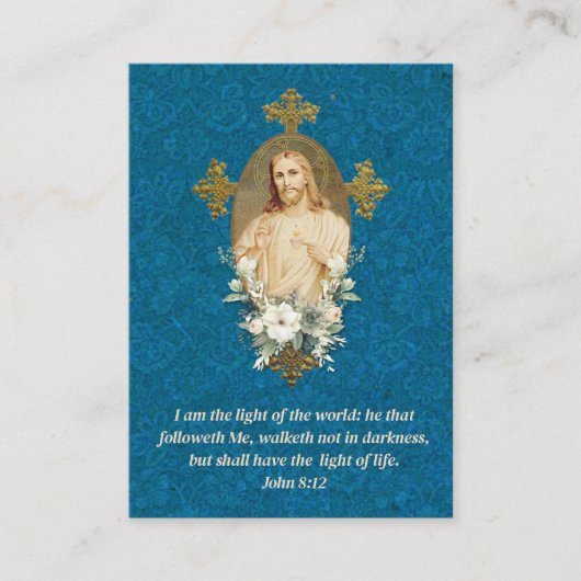 Heilig hart van Jezus Religieus gebed Plaatskaartje (Voorkant)